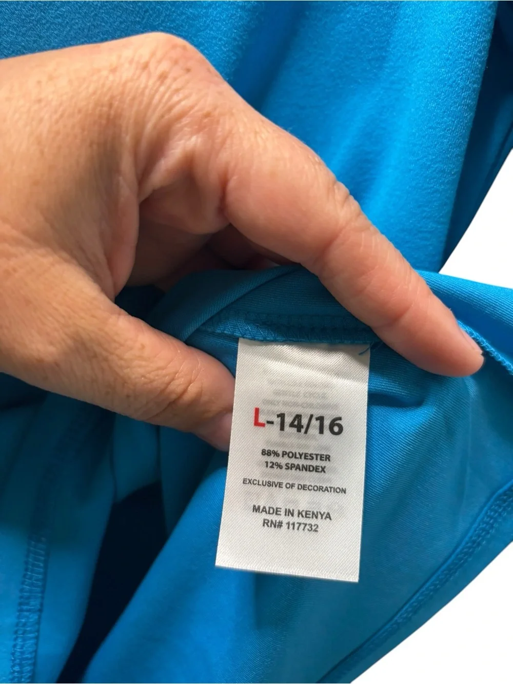 Gerry's Kids Blue Long Sleeve UPF‎ Sun Protection Performance Shirt Size Large